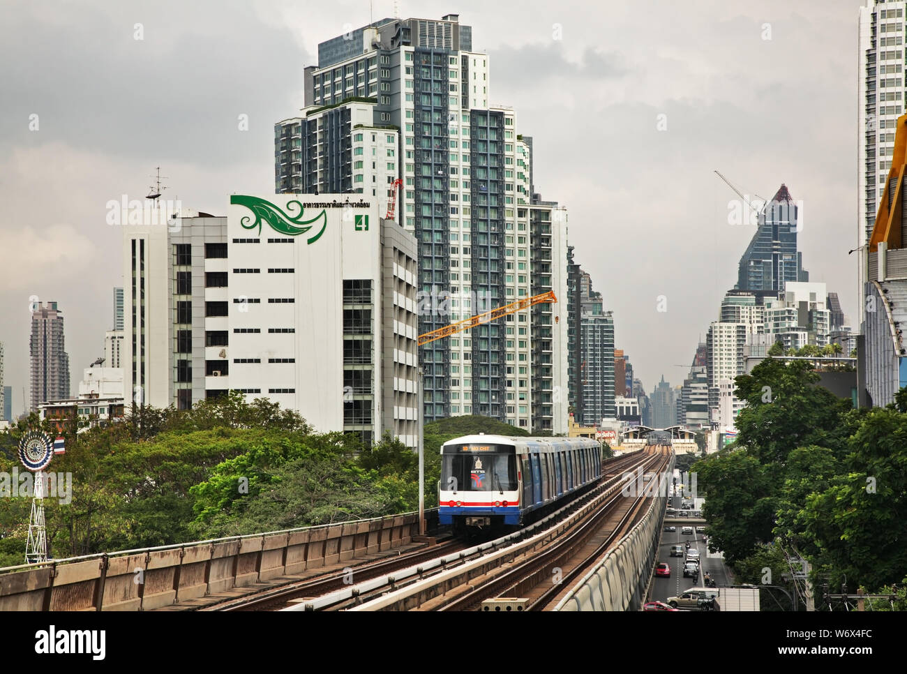 Bangkok Mass Transit System Bts Skytrain In Bangkok Kingdom Of Bangkok Mass Transit System Bts Skytrain In Bangkok Kingdom Of
