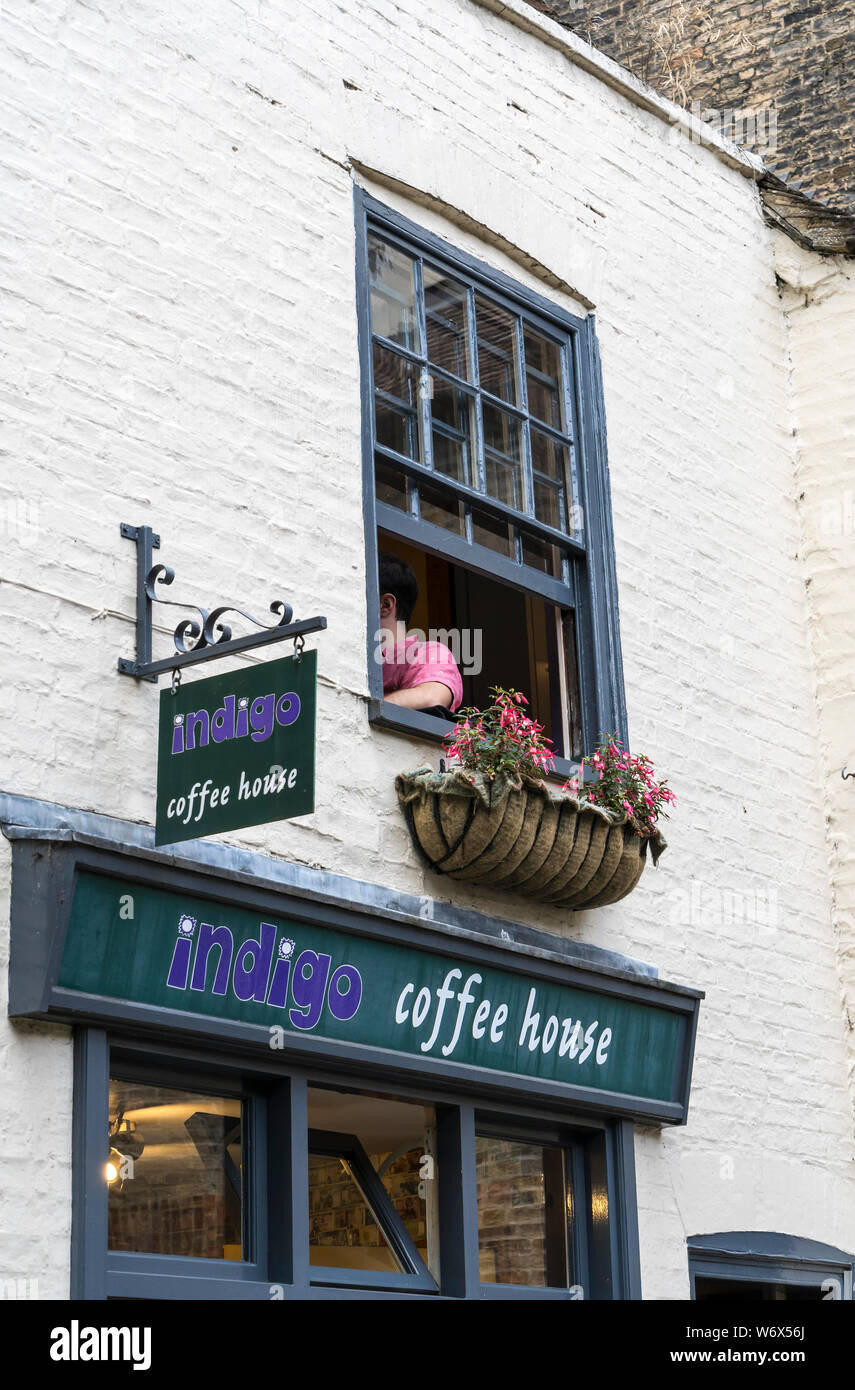 Indigo coffee house St Edwards Passage Cambridge 2019 Stock Photo Alamy
