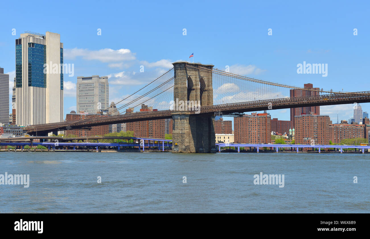 BROOKLYN BRIDGE PEDESTRIAN TRAFFIC EAST RIVER SUSPENSION BRIDGE 1887 NEW YORK