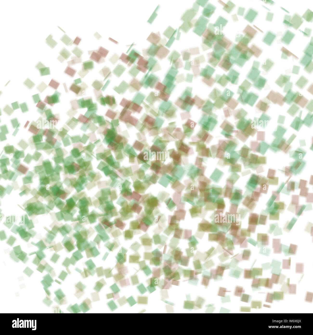 brown green hand drawn watercolor blurred confetti dots background pattern Stock Photo