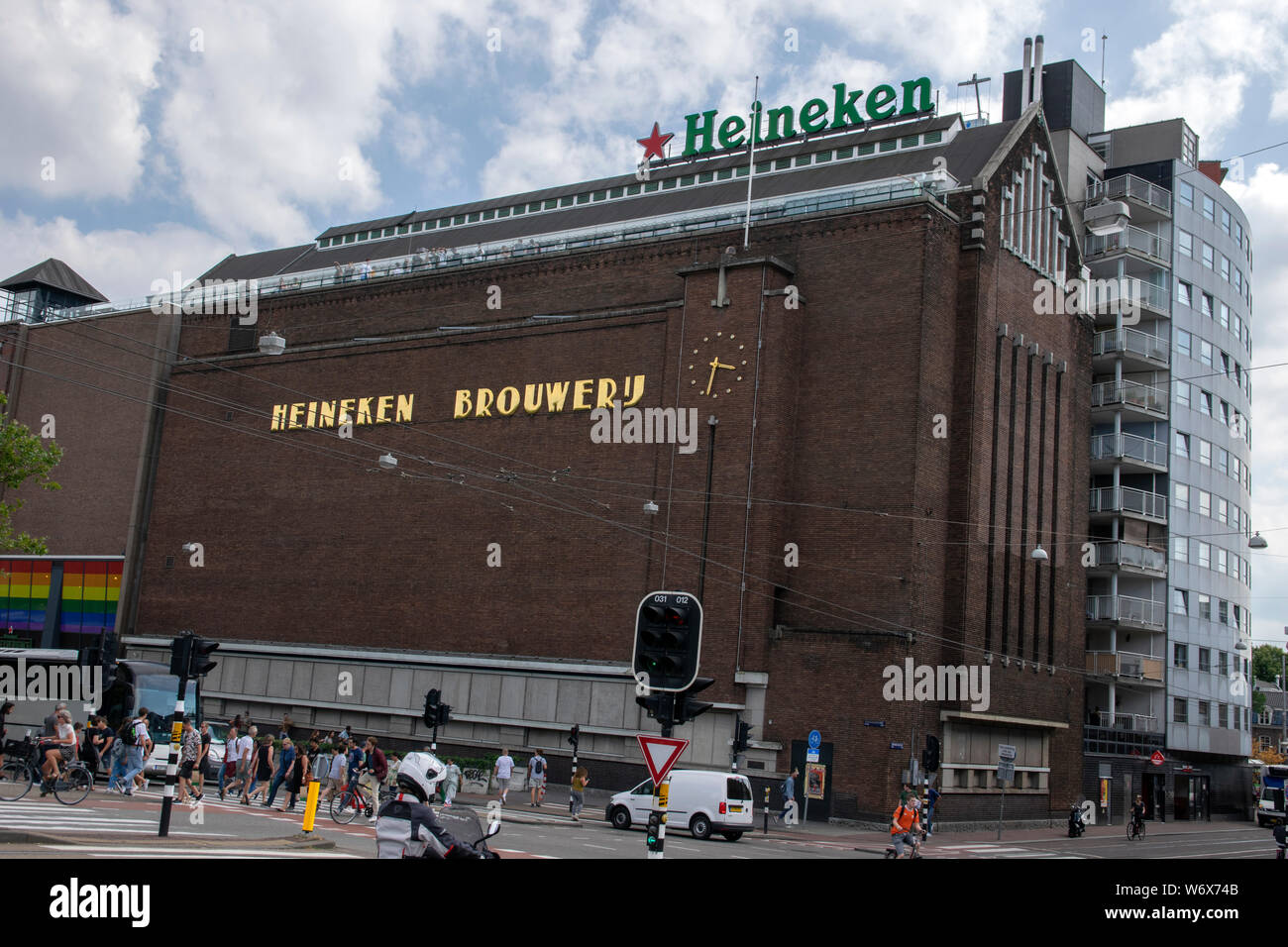 Heineken Beer Company Building At Amsterdam The Netherlands 2019 Stock Photo