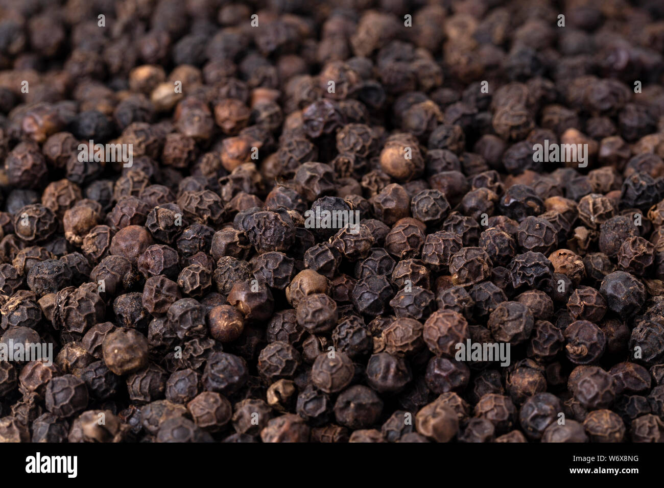 Black pepper seeds Stock Photo