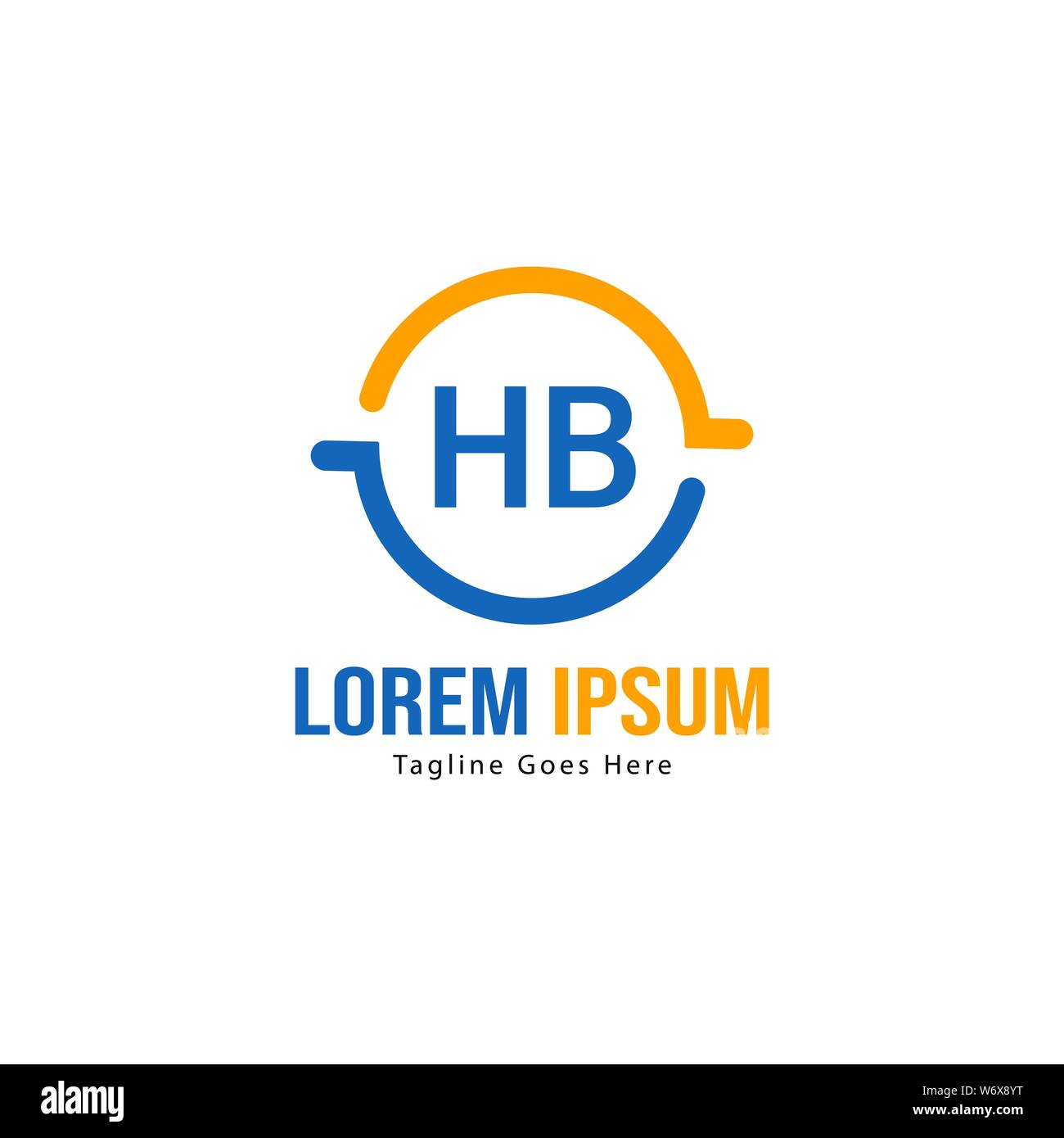 Hb monogram logo hi-res stock photography and images - Alamy