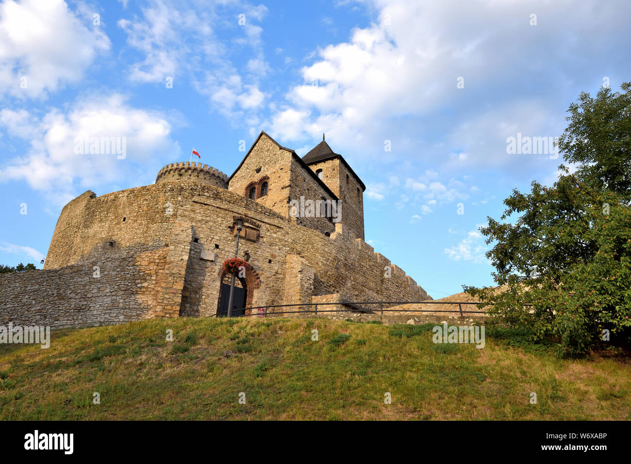 Medieval Bedzin Castle in southern Poland. The stone fortification dates to the 14th century. Europe Stock Photo