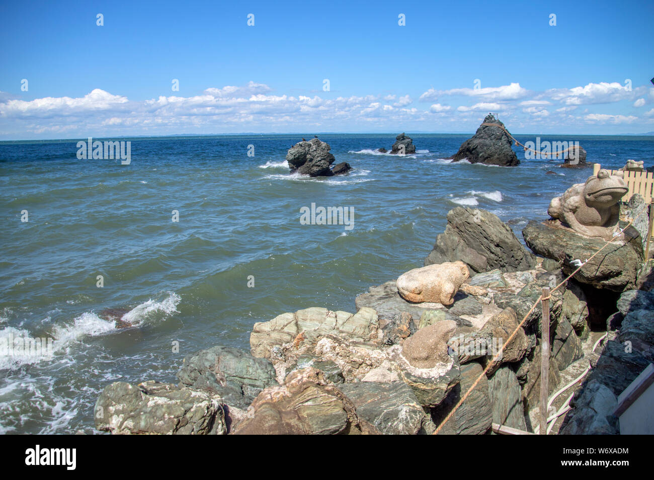 Meoto Iwa Wedded Rocks At Ise Japan 16 Stock Photo Alamy