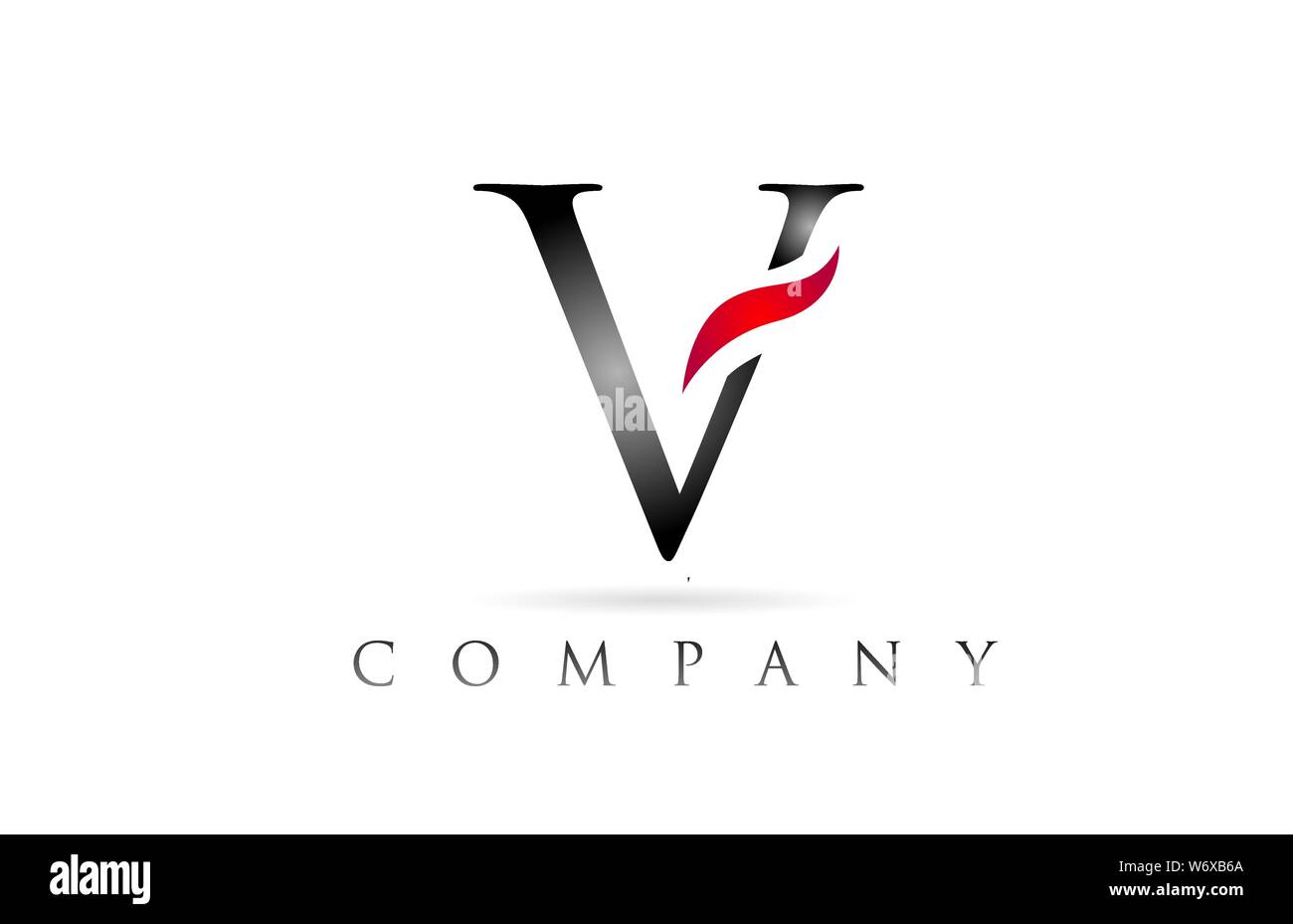 Letter v logo Black and White Stock Photos & Images - Alamy