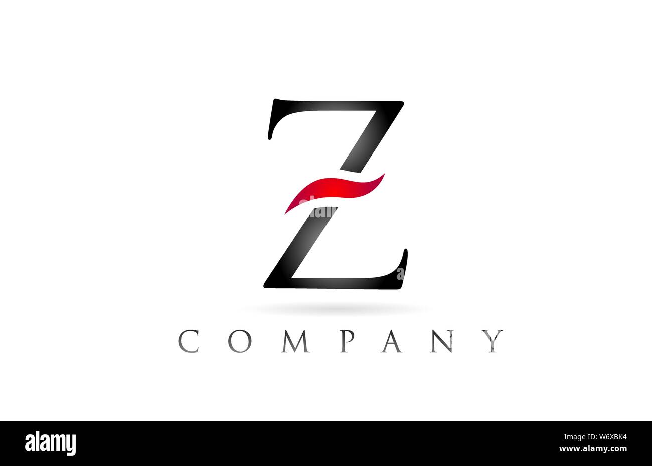 white red alphabet letter Z logo design suitable for a company or ...