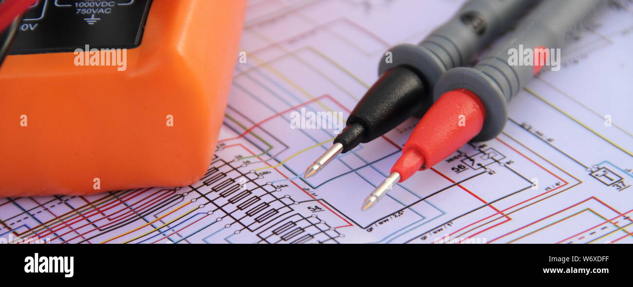 measuring device with a diagram Stock Photo