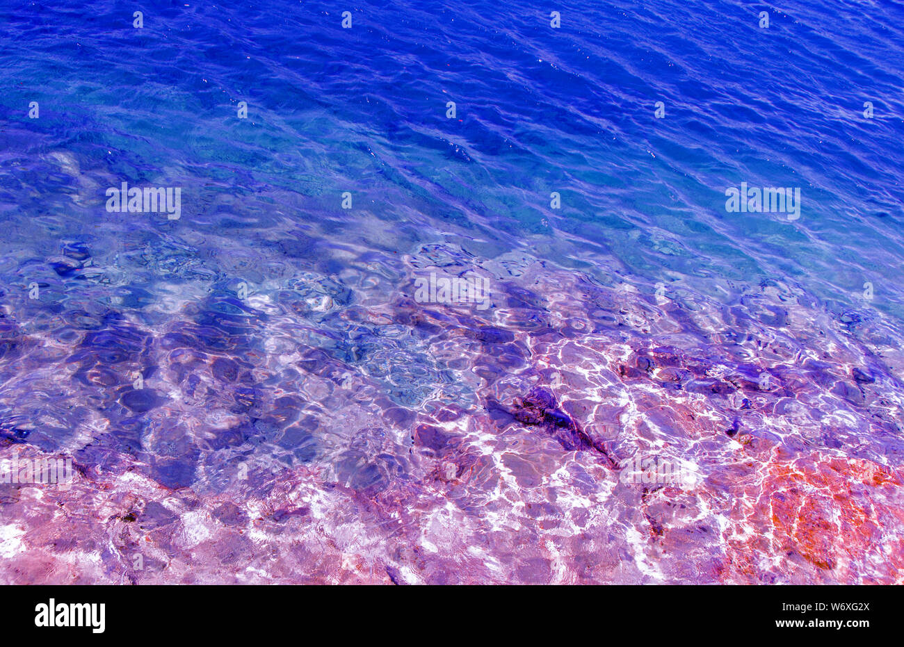Closeup photography of sea water surface. Water texture. image Stock