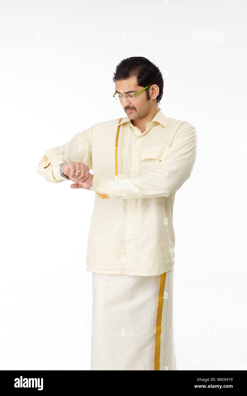 Traditional south top indian mens clothing