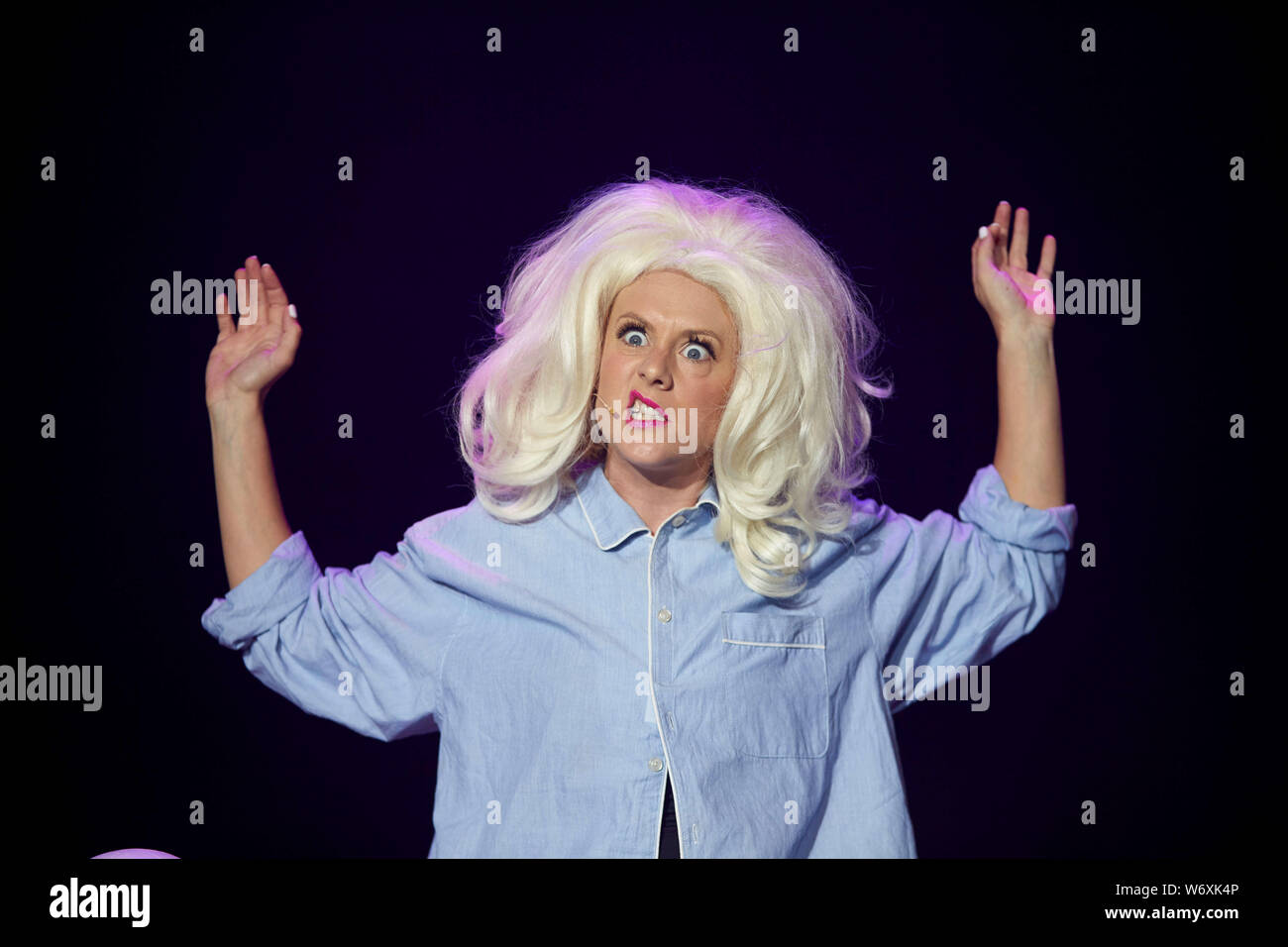 Edinburgh, Scotland. UK. 3rd August 2019. Press call The Pleasance ...