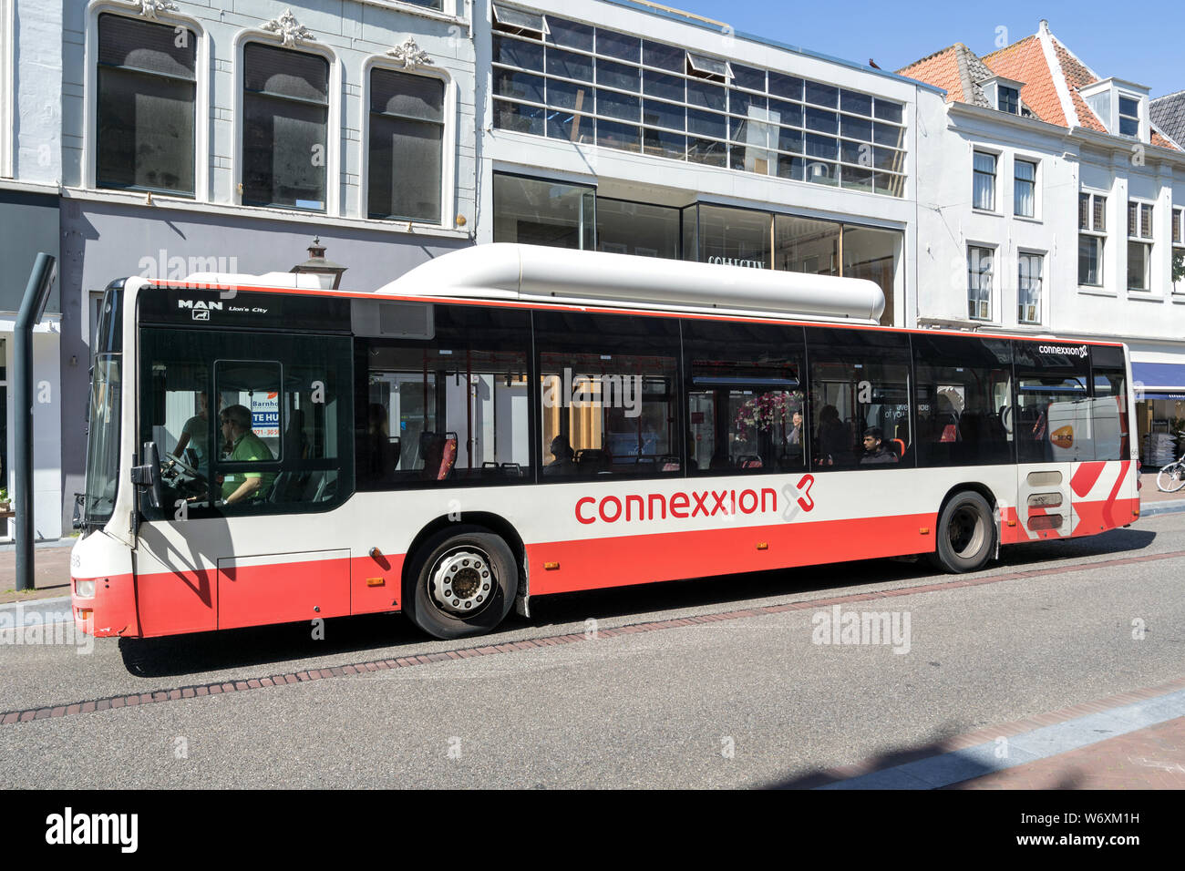 Connexxion MAN Lion's City in Leiden, The Netherlands. is a large public transport company in the Netherlands Photo - Alamy