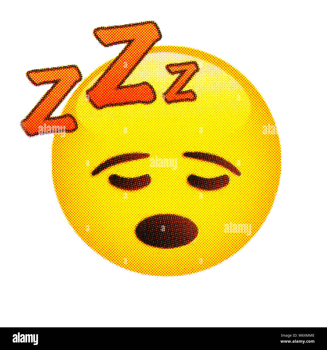 Emoji sleeping Cut Out Stock Images & Pictures Alamy