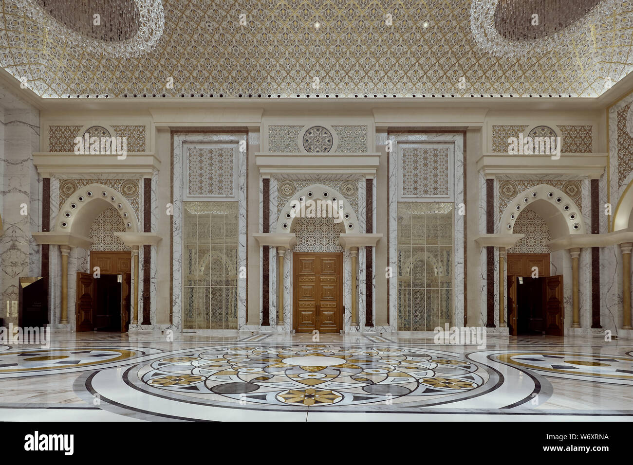Qasr Al Watan [Palace of the Nation] Abu Dhabi - Interior view II Stock Photo