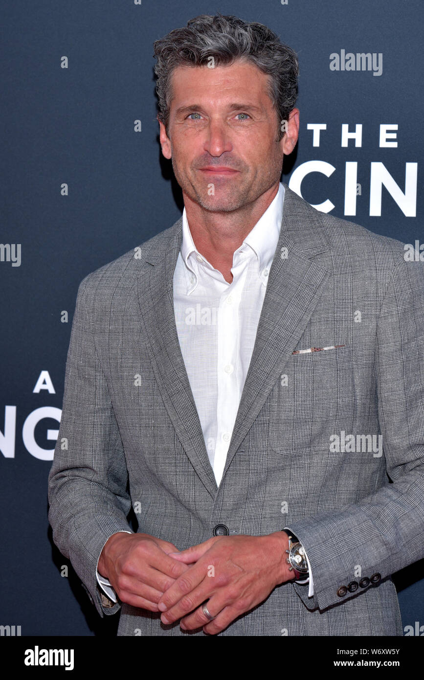 Hollywood Ca August 01 Patrick Dempsey Arrives For The Premiere Of 20th Century Fox S The Art Of Racing In The Rain Held At El Capitan Theatre O Stock Photo Alamy