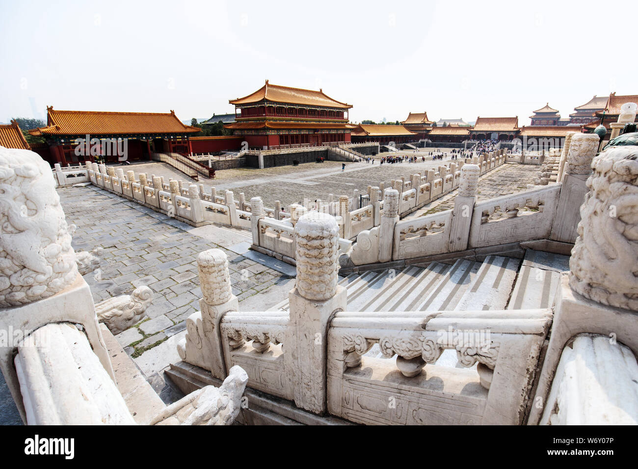 Forbidden City courtyard, Beijing China. Stock Photo