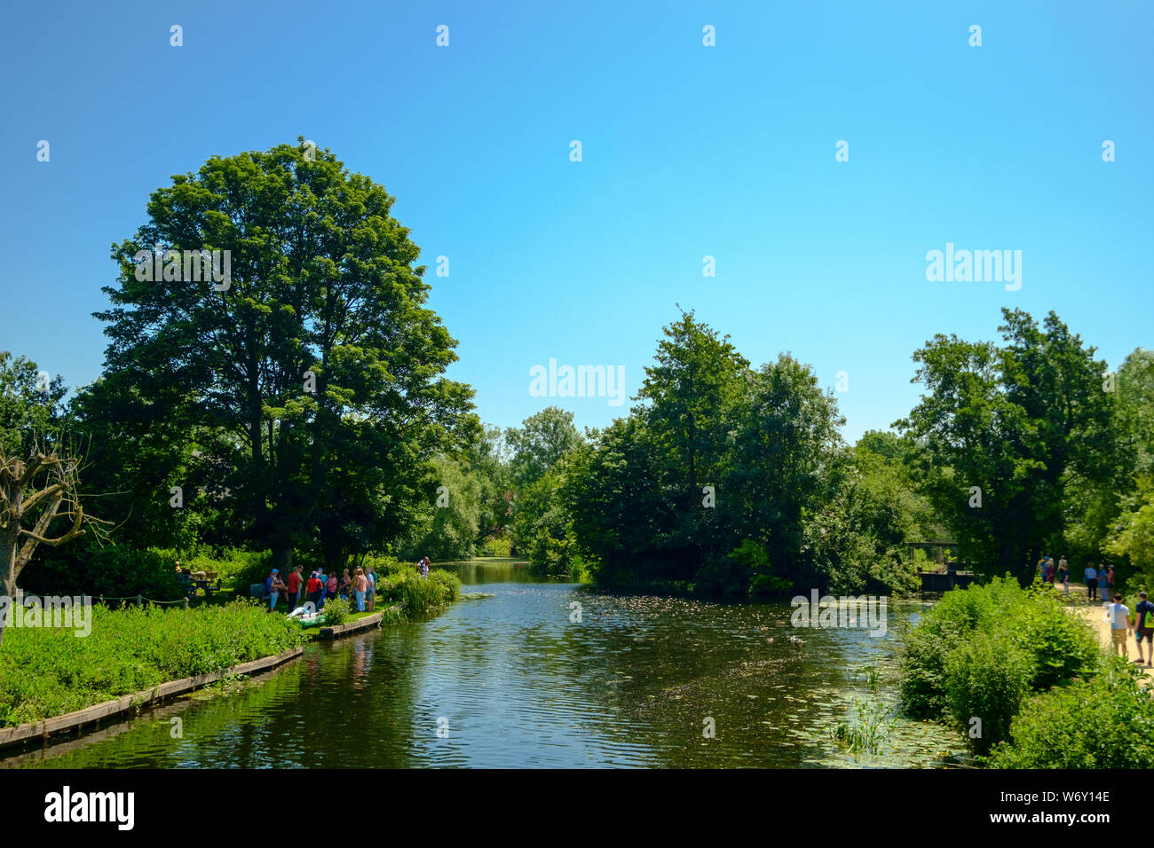 Site of Constable's Scene of a Navigable River, River Stour, UK Stock Photo