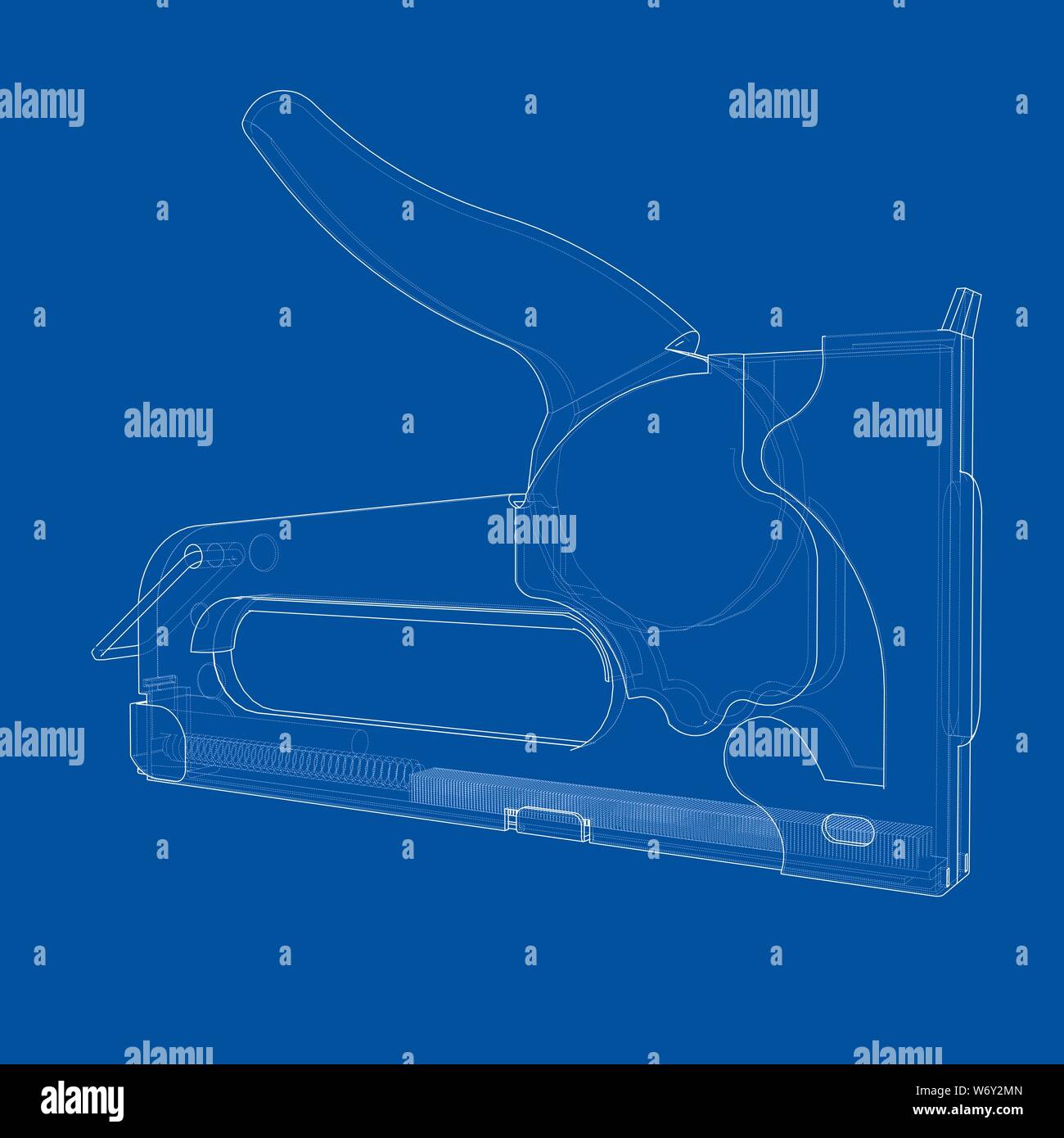 Outline construction stapler. Vector Stock Vector Image & Art - Alamy