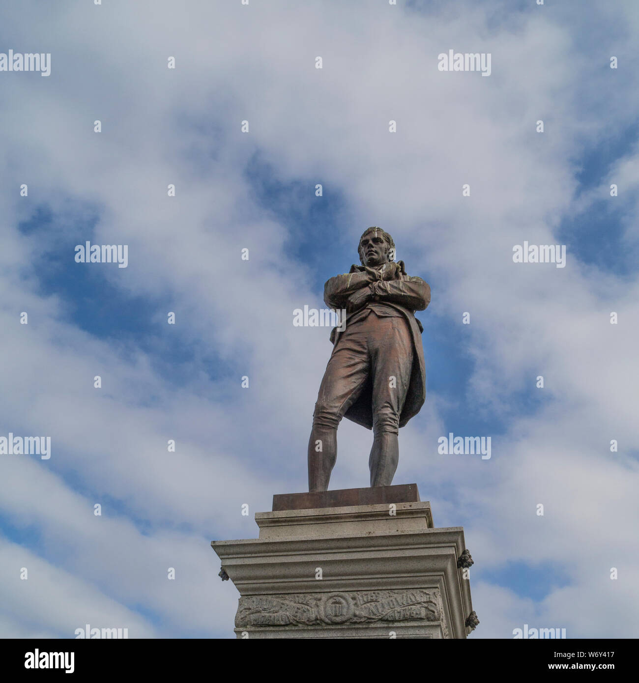 Robert Burns statue,Burns Square,Ayr,South Ayrshire, Ayr, Scotland,UK