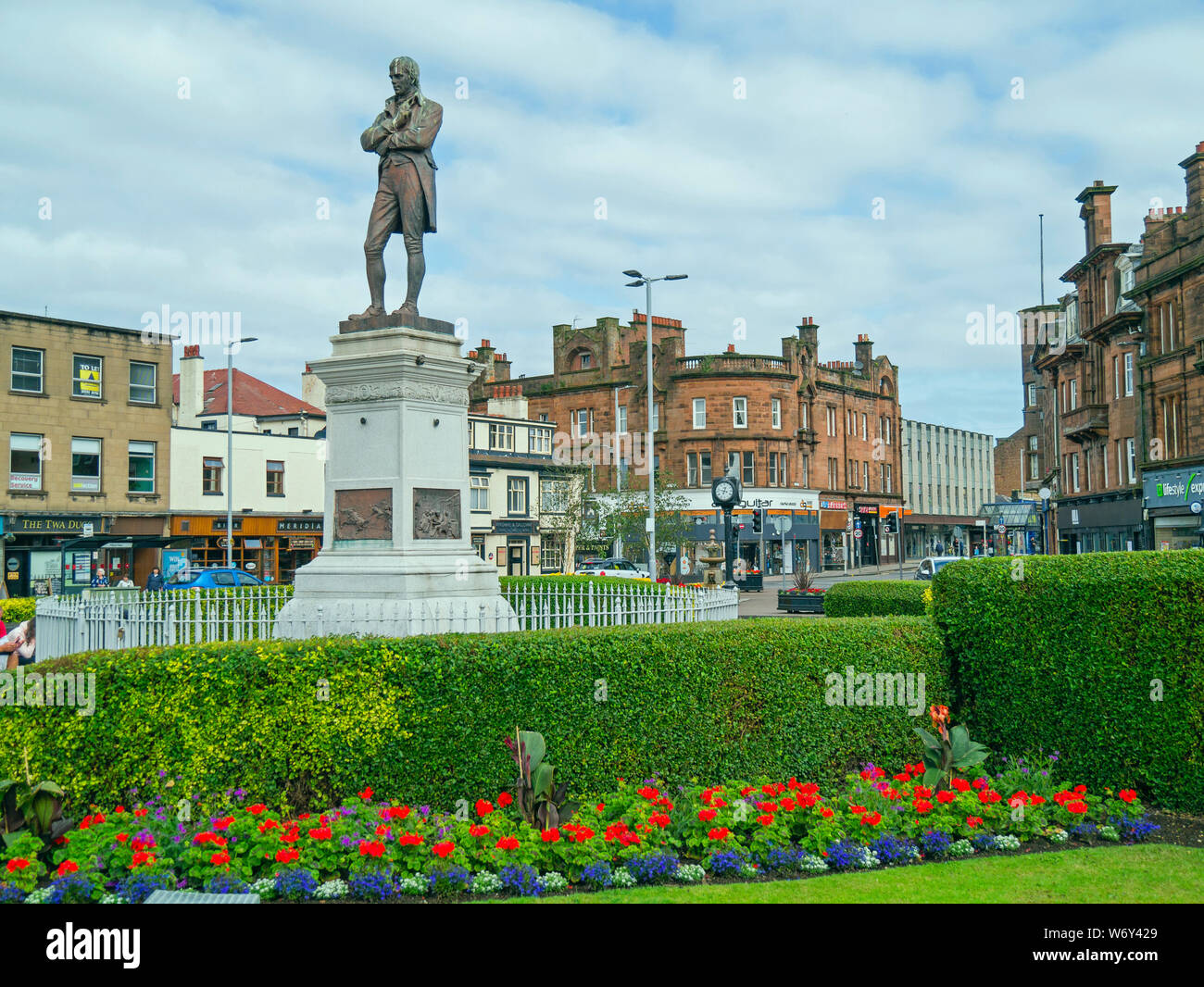 Robert Burns statue,Burns Statue Square,Ayr,South Ayrshire,Scotland,UK
