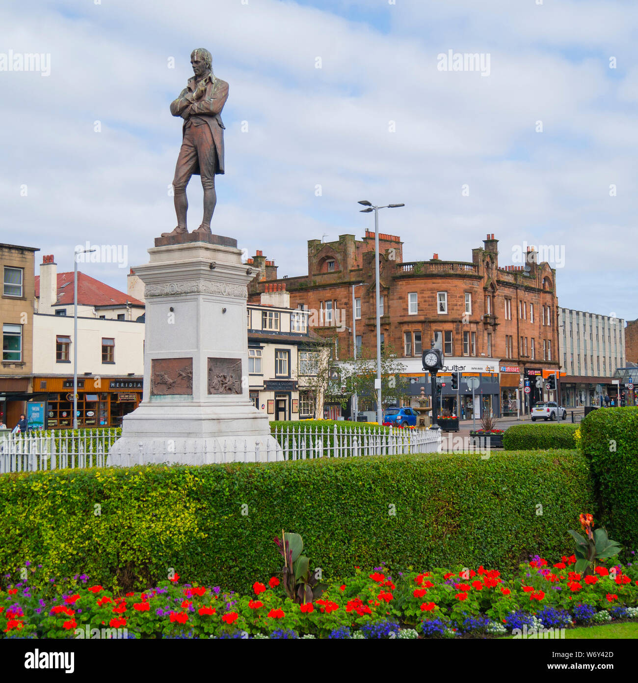 Robert Burns statue,Burns Statue Square,Ayr,South Ayrshire,Scotland,UK
