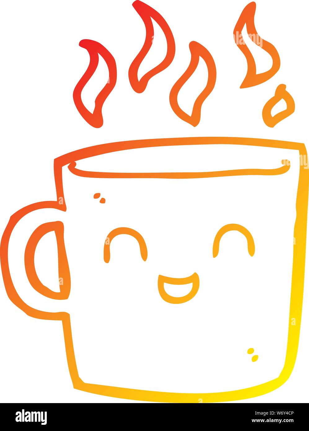 https://c8.alamy.com/comp/W6Y4CP/warm-gradient-line-drawing-of-a-cute-coffee-cup-cartoon-W6Y4CP.jpg