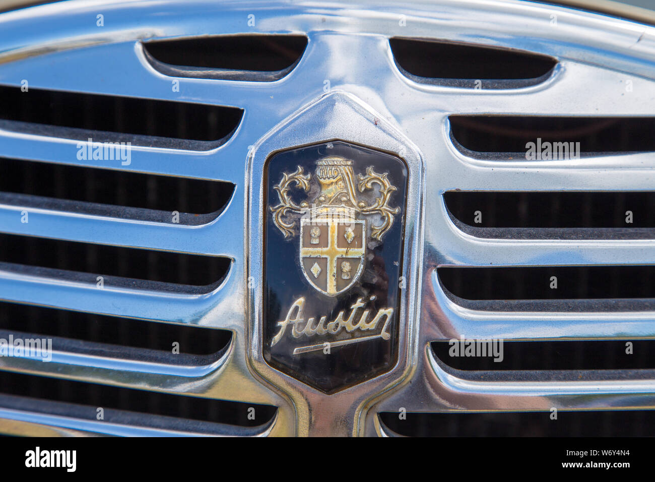 1950s Austin A30 car badge Stock Photo