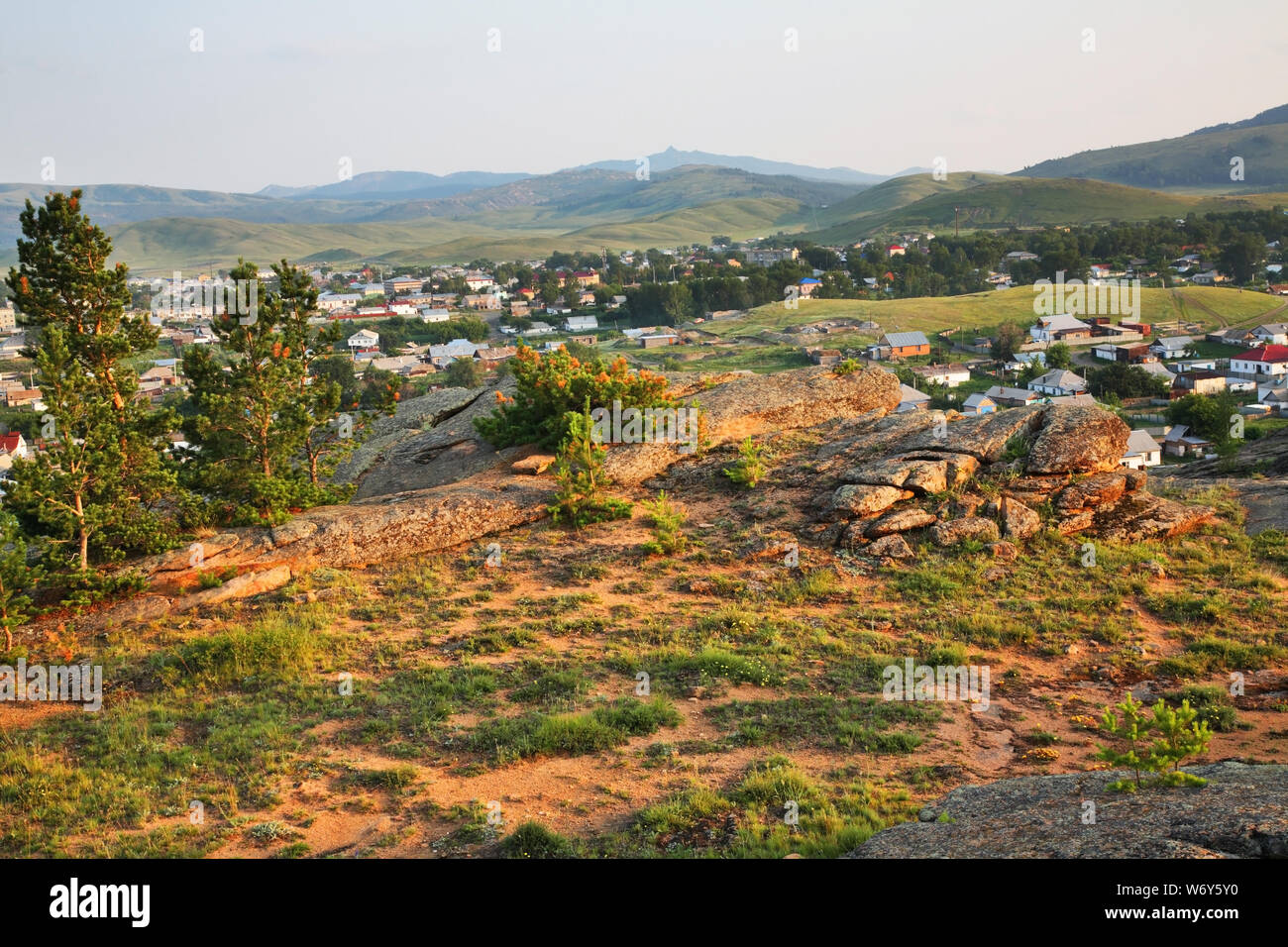 View of Karkaralinsk. Karaganda Oblast. Kazakhstan Stock Photo