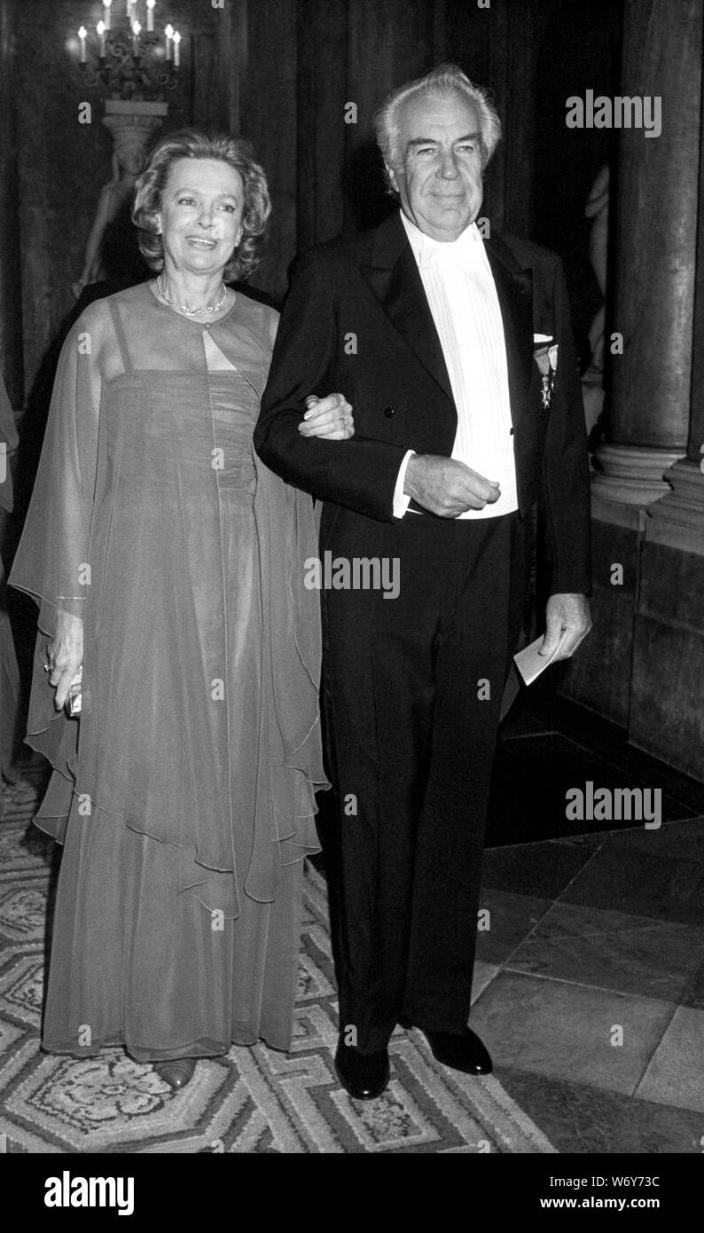 Ehrling Persson founder of the fashion company H&M with wife at gala dinner  Stock Photo - Alamy