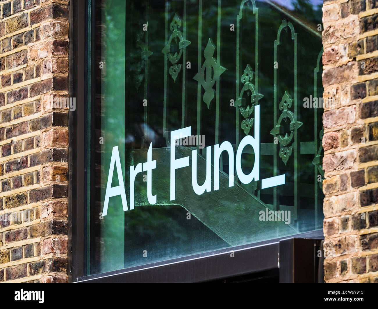 The Art Fund HQ or Art Fund Headquarters at 2 Granary Square King's Cross London. Founded in 1903 the fund helps museums and galleries by art. Stock Photo