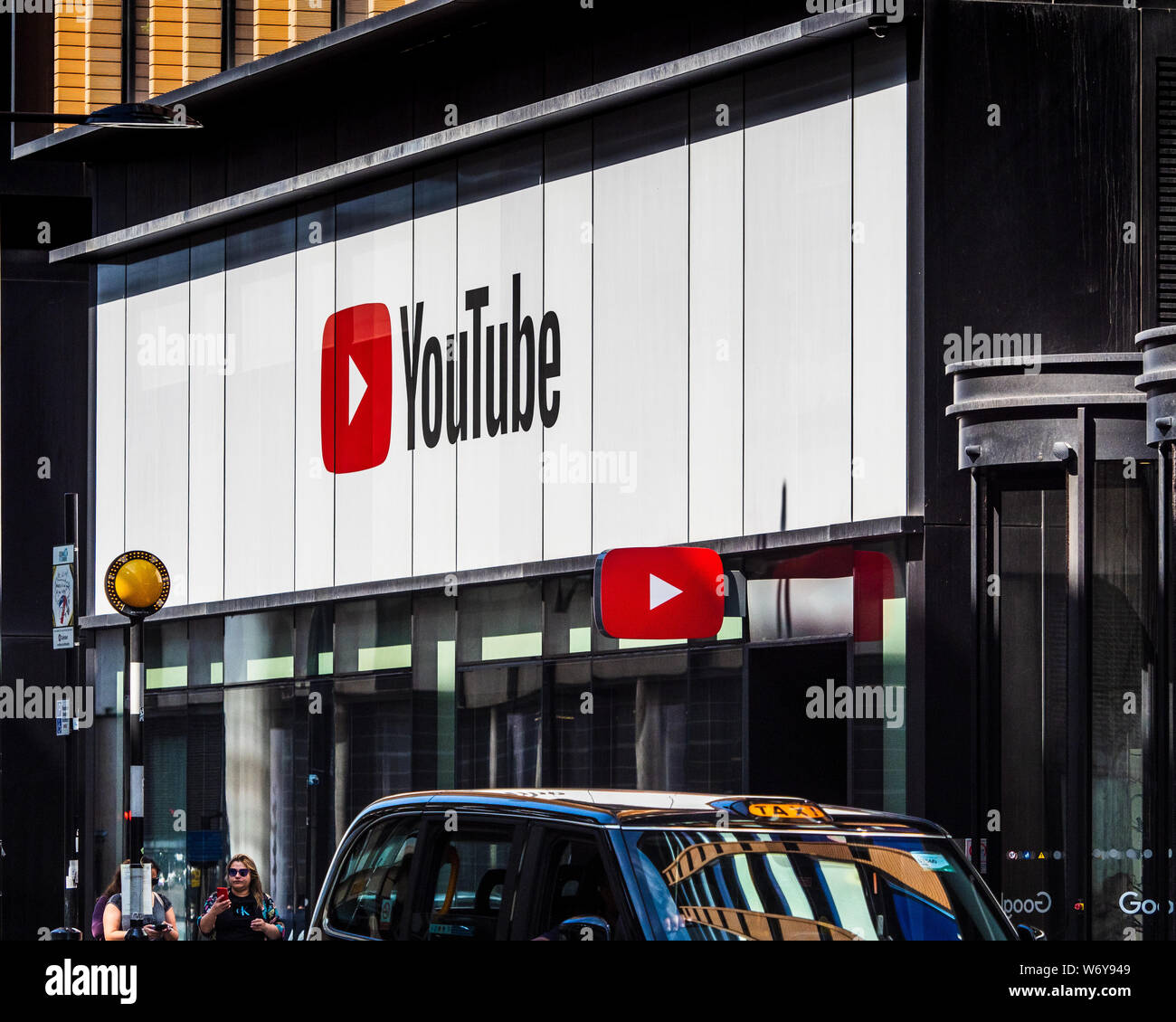 Google London and Youtube London offices at 6 Pancras Square near King's Cross Station in central London UK Stock Photo