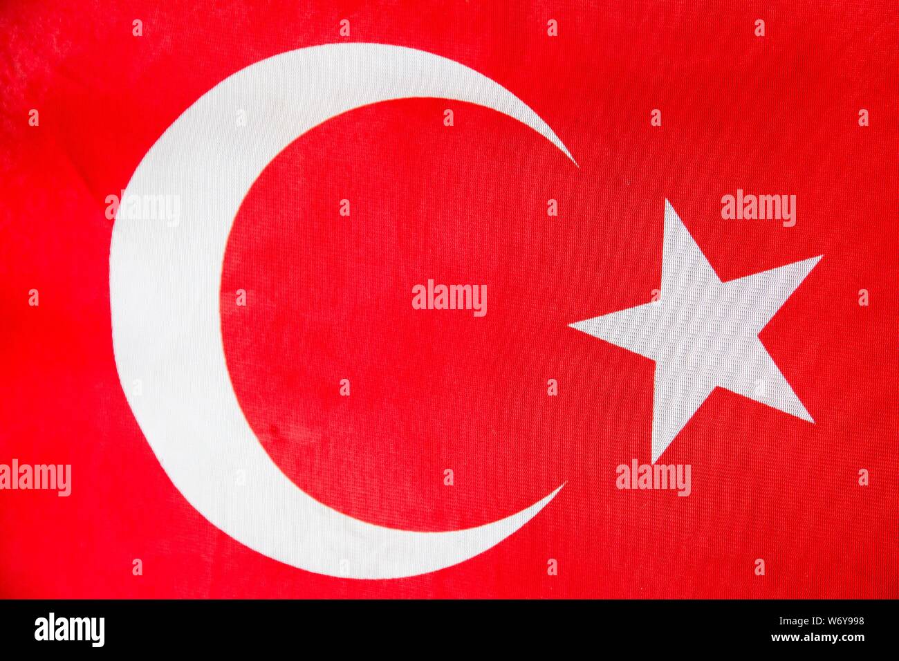 Flag of Turkey. Stock Photo