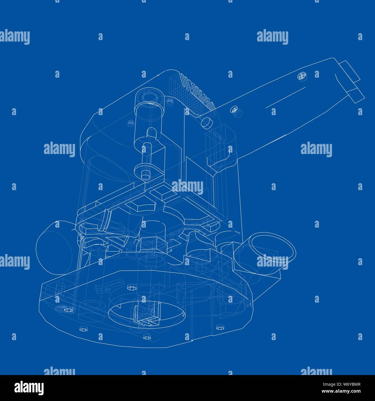 Outline milling machine. Vector Stock Vector Image &amp; Art - Alamy