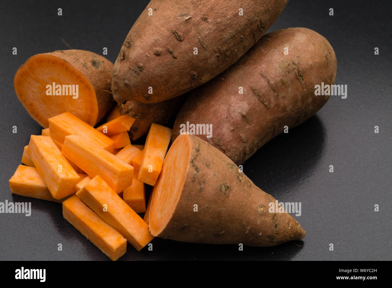 Yam the sweet potatoe Ipomoea batatas Stock Photo Alamy
