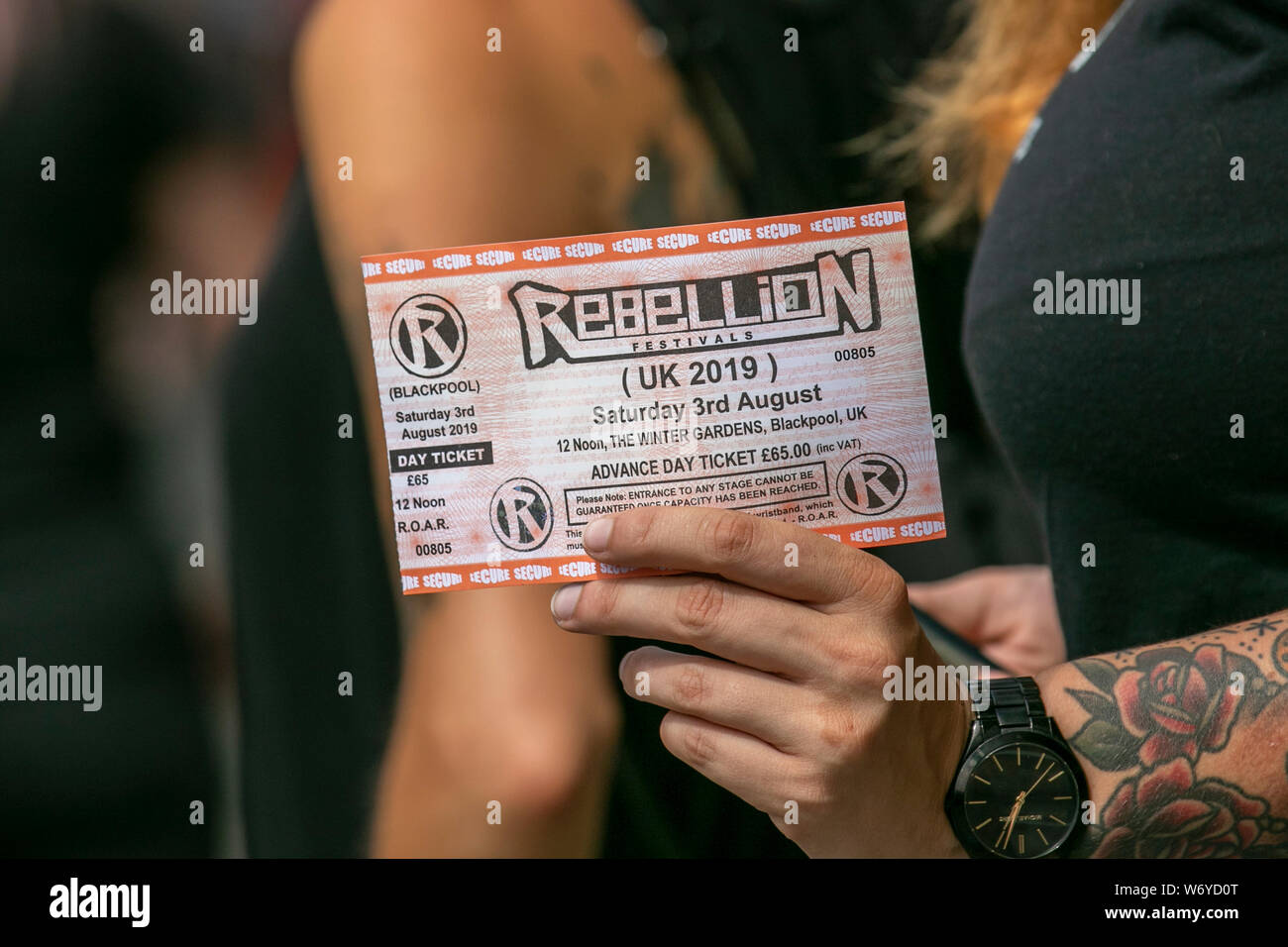 Blackpool Lancashire Uk 3rd August 2019 Rebellion Tickets For