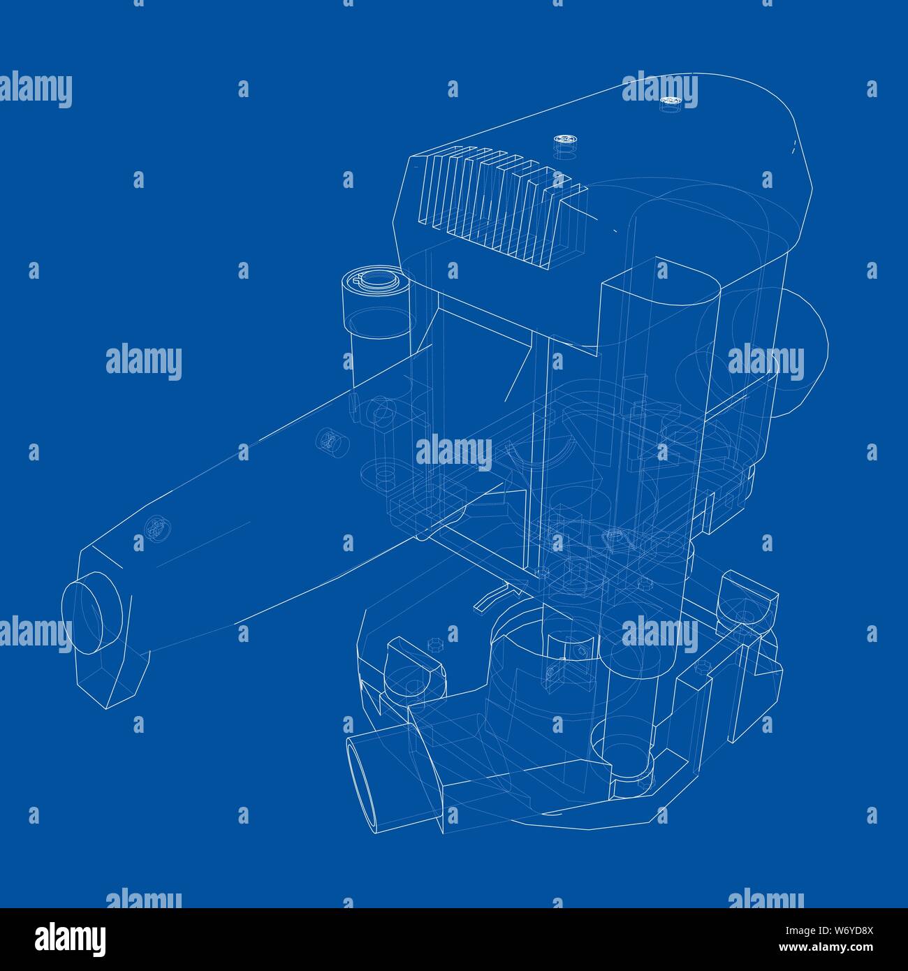 Machine Outline Model Outline milling machine. Vector Stock Vector Image & Art - Alamy