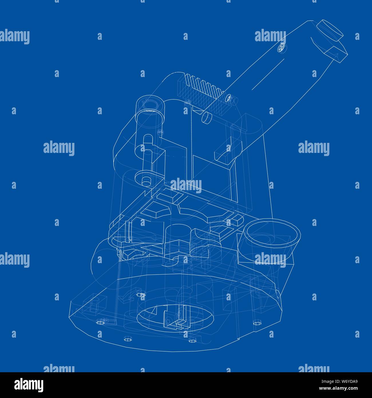 Machine Outline Model Outline milling machine. Vector Stock Vector Image & Art - Alamy