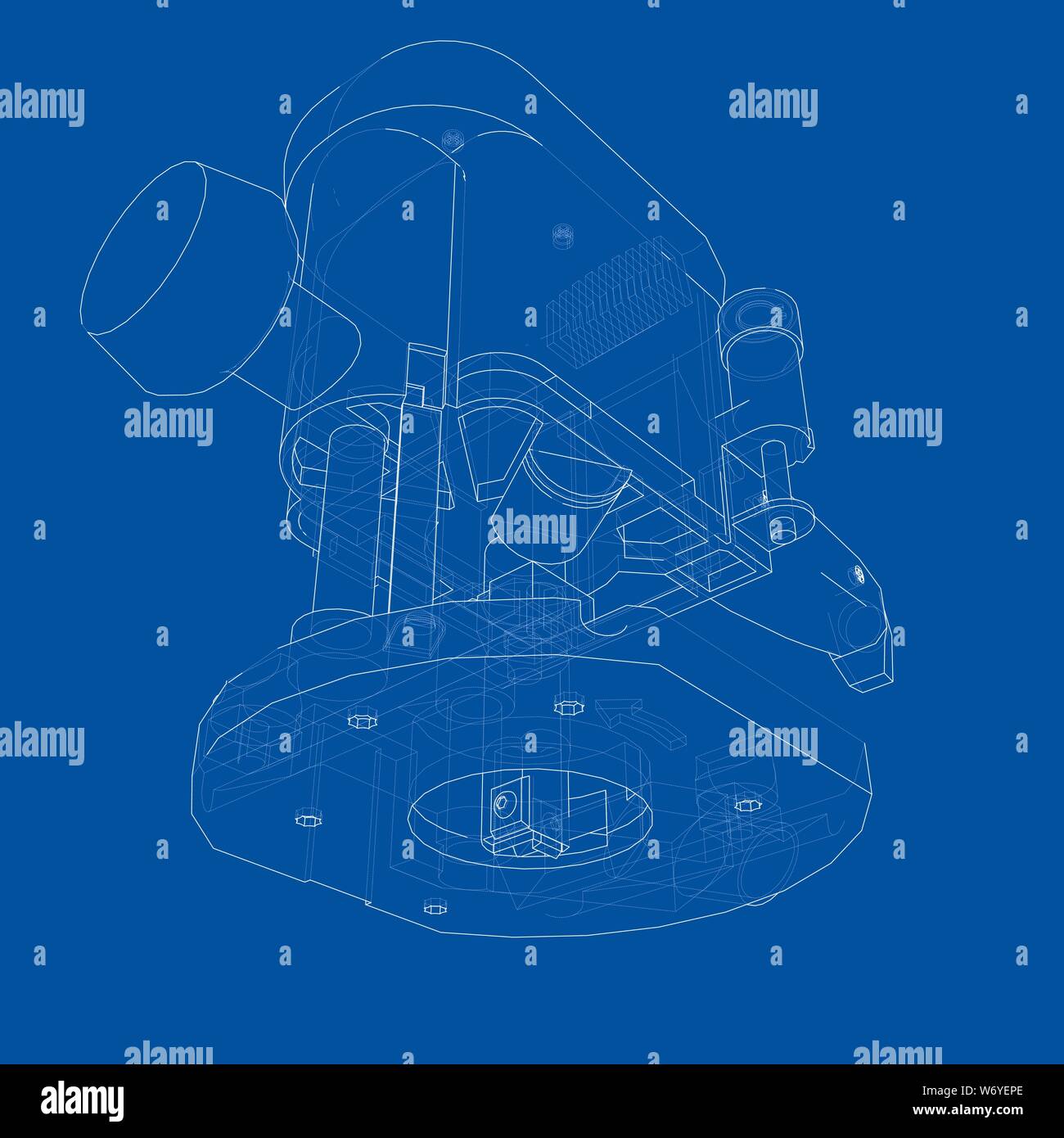 Machine Outline Model Outline milling machine. Vector Stock Vector Image & Art - Alamy