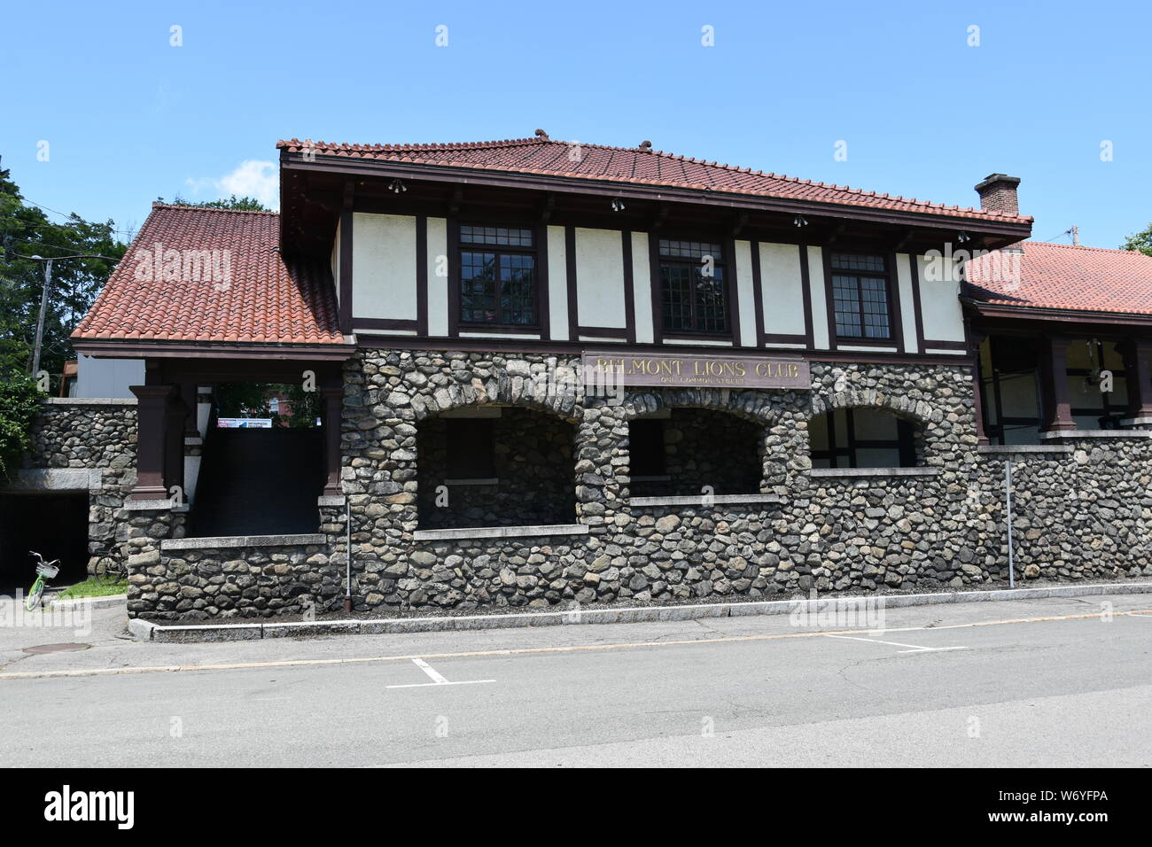 A view of Belmont Center (downtown Belmont), Massachusetts in Metro