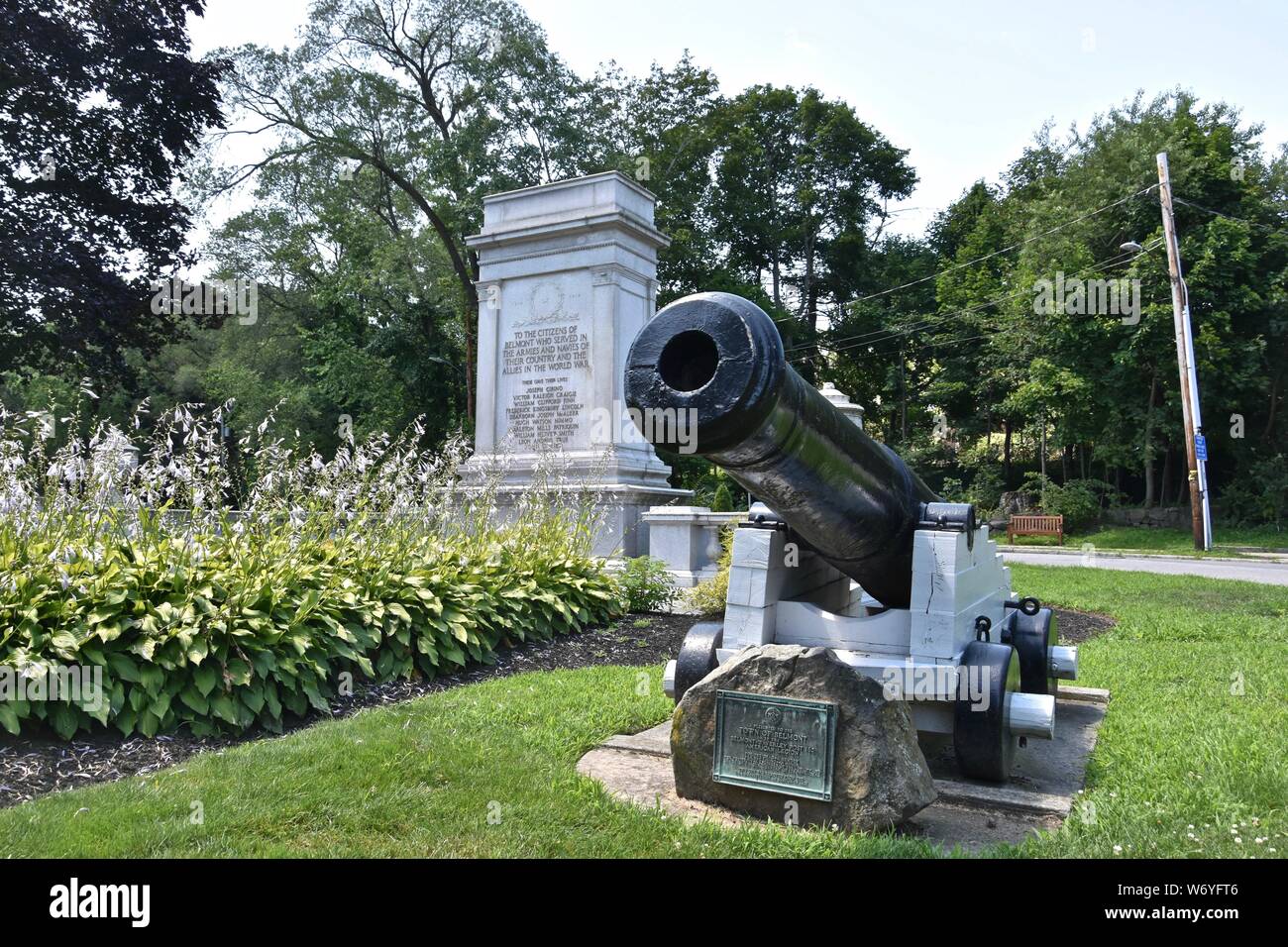 A view of Belmont Center (downtown Belmont), Massachusetts in Metro