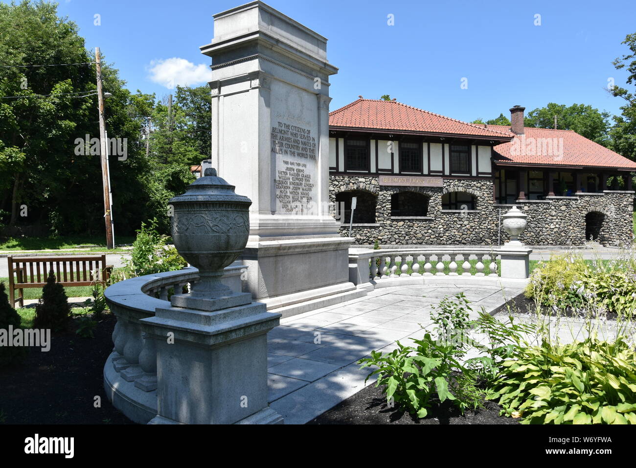 A view of Belmont Center (downtown Belmont), Massachusetts in Metro