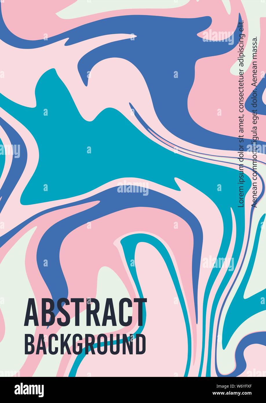 Marble Pastel Texture Vector Abstract Background A4 Fluid Art