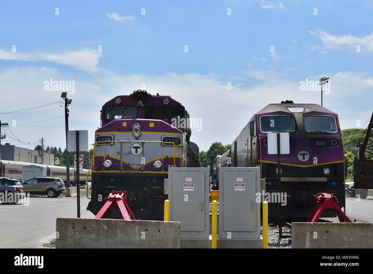 MBTA Commuter Rail Trains and Station Terminals North of Boston