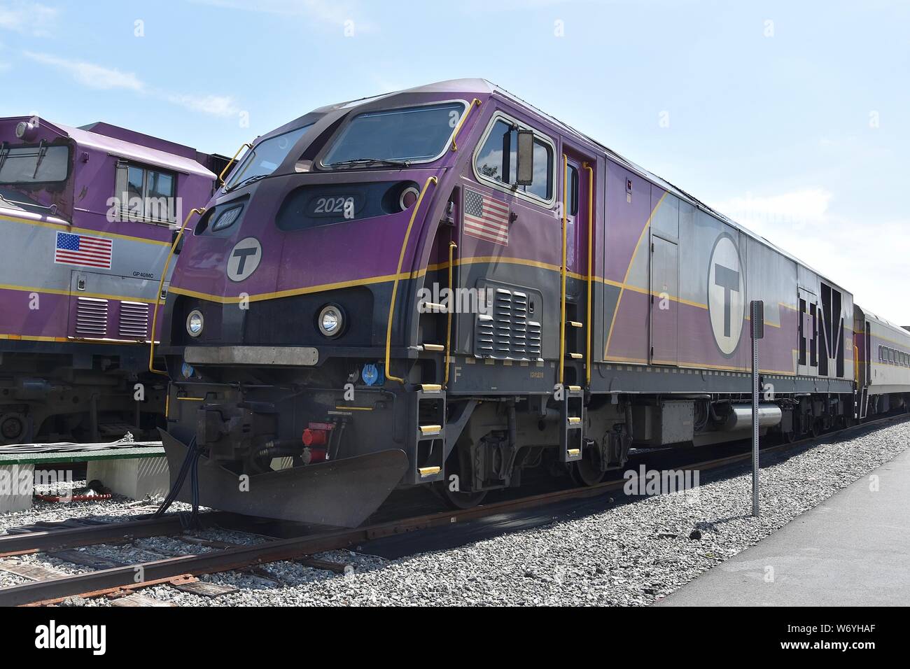 MBTA Commuter Rail Trains and Station Terminals North of Boston