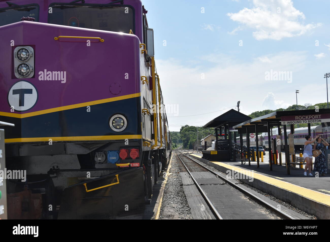 MBTA Commuter Rail Trains and Station Terminals North of Boston