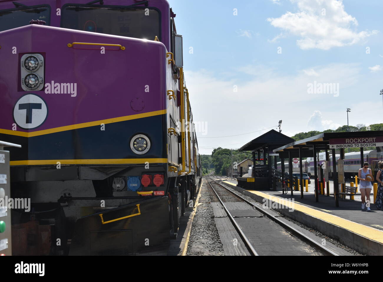 MBTA Commuter Rail Trains and Station Terminals North of Boston