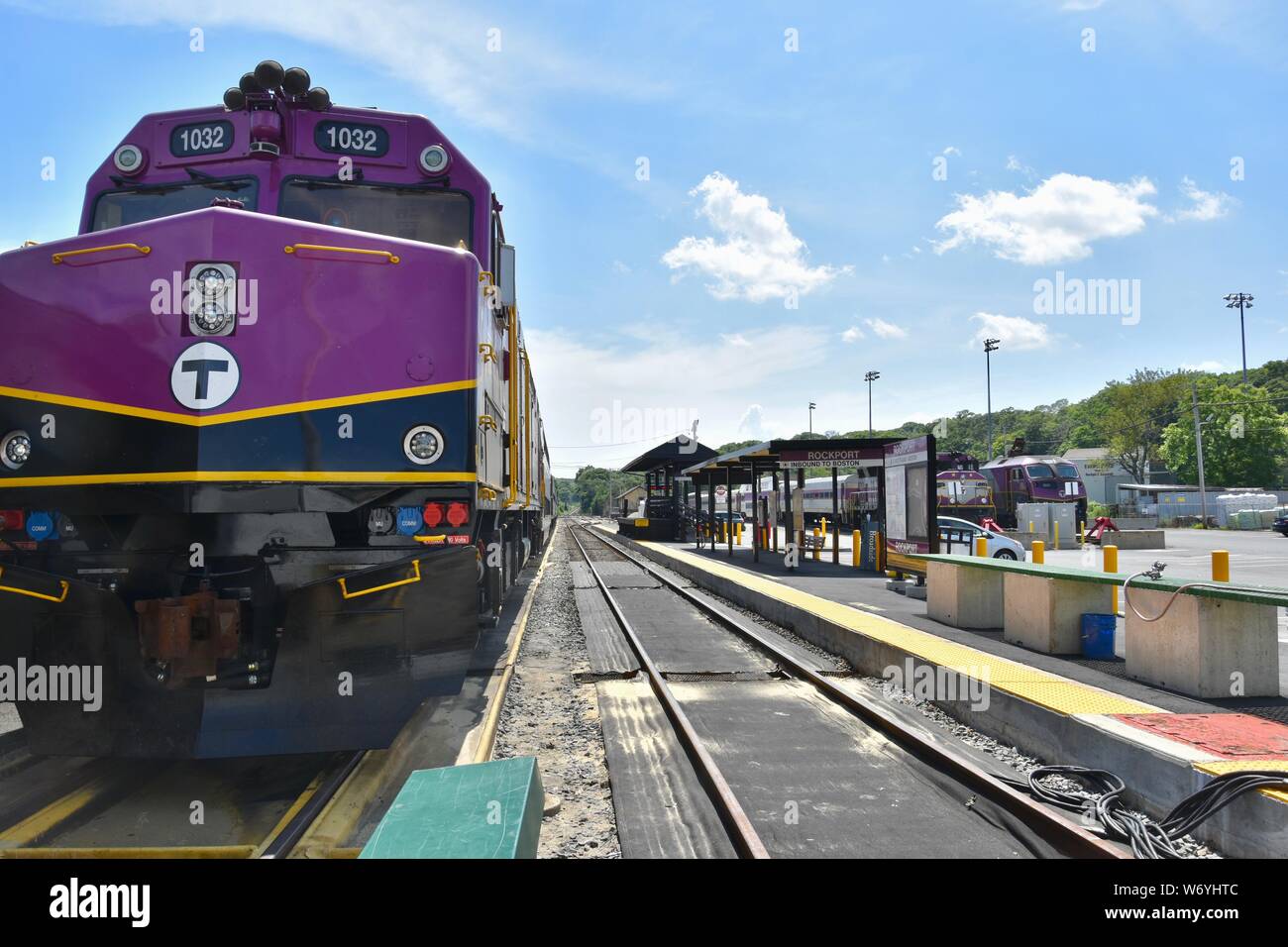 MBTA Commuter Rail Trains and Station Terminals North of Boston
