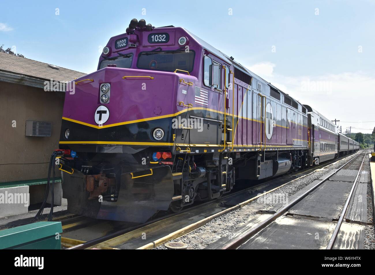 MBTA Commuter Rail Trains and Station Terminals North of Boston