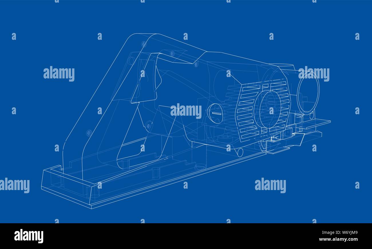 Jointer construction electric tool concept Stock Vector