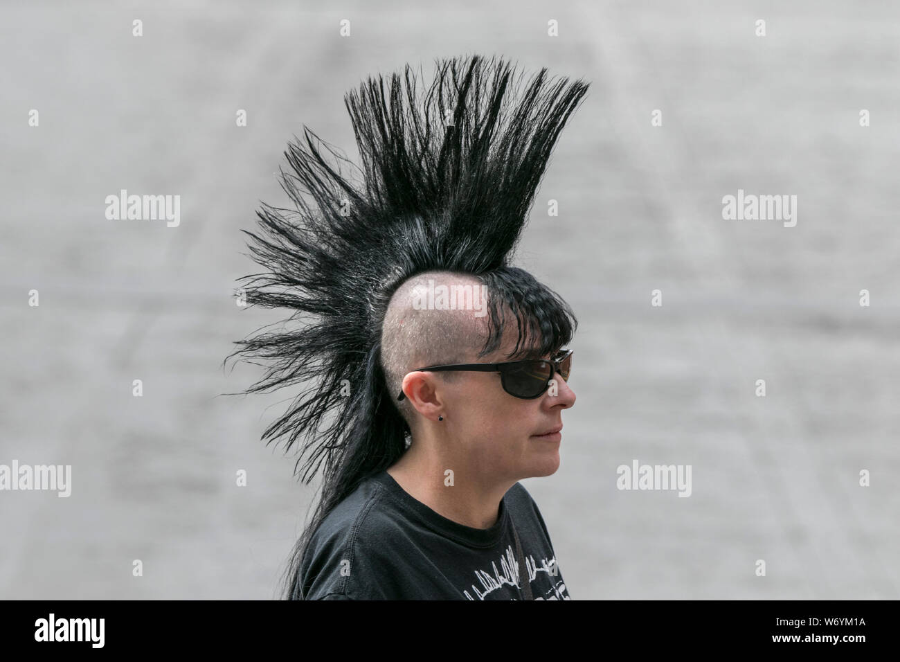 Blackpool, Lancashire, UK. 3rd August 2019. The fabulous Punk Rebellion festival returns to the Winter Gardens in Blackpool for a weekend of live punk rock music.  The Rebellion Festival, formerly Holidays in the Sun and the Wasted Festival is a British punk rock festival first held in 1996.  This open to all event draws thousands of overseas visitors to see all their favourite punk musicians in one place.  Credit: Cernan Elias/Alamy Live News Stock Photo